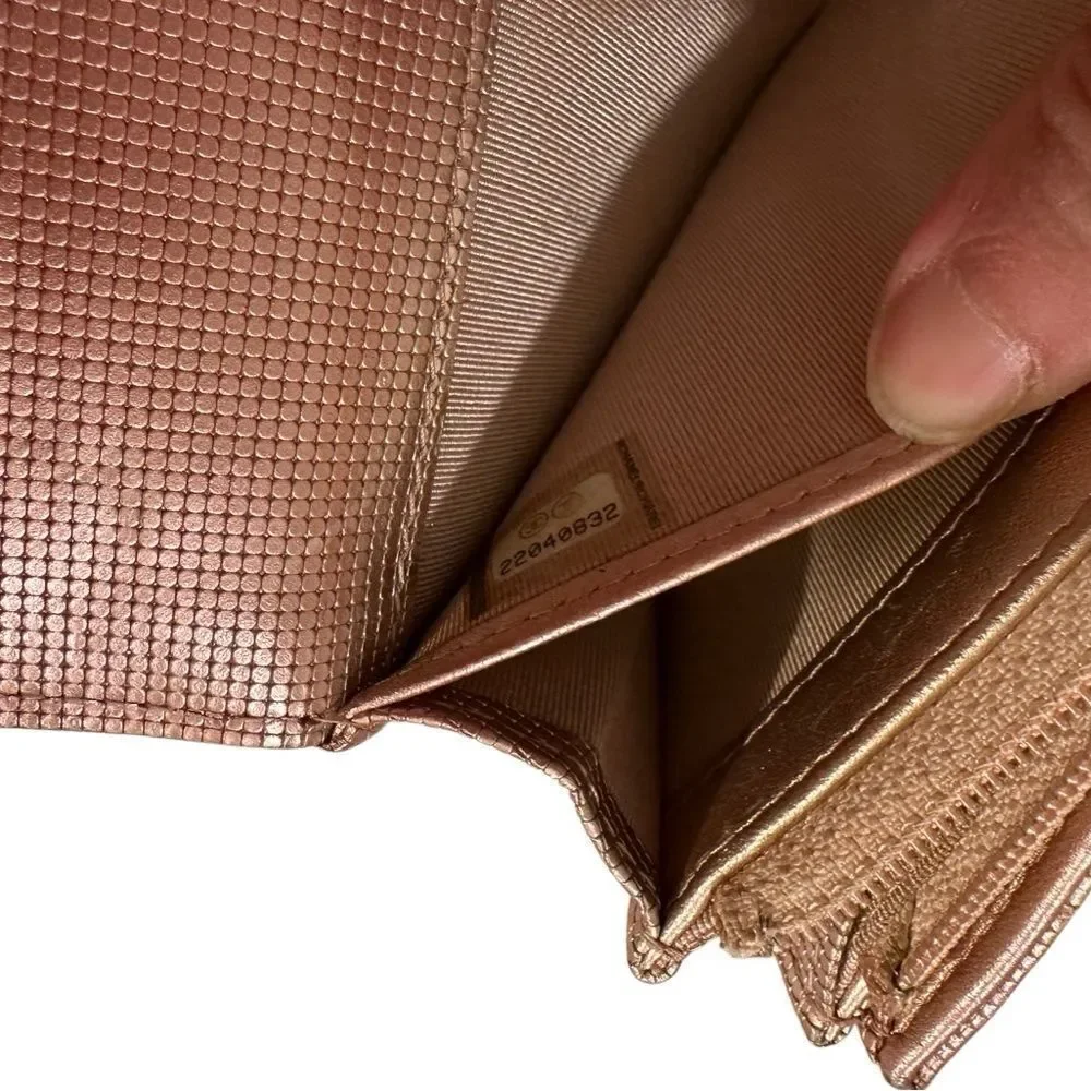 Chanel Brown Quilted Wallet Timeless Design